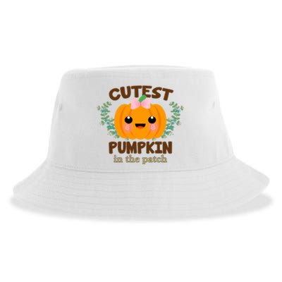 Cutest Pumpkin In The Patch October Sustainable Bucket Hat