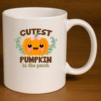 Cutest Pumpkin In The Patch October 11oz C Handle Ceramic Mug