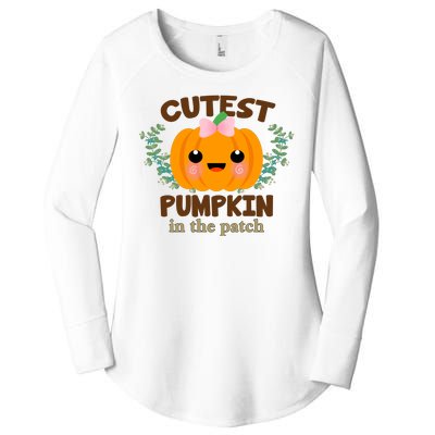 Cutest Pumpkin In The Patch October Women's Perfect Tri Tunic Long Sleeve Shirt