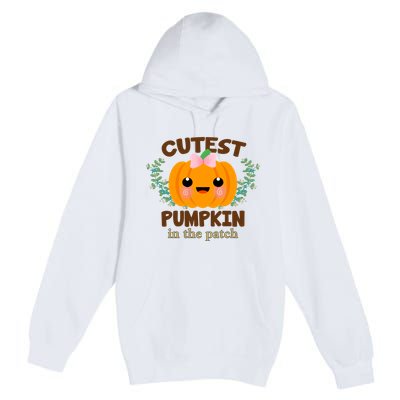 Cutest Pumpkin In The Patch October Premium Pullover Hoodie