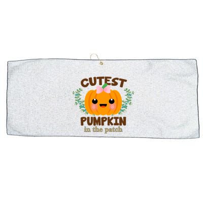 Cutest Pumpkin In The Patch October Large Microfiber Waffle Golf Towel