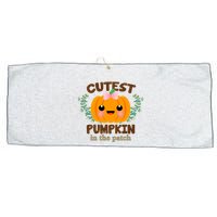Cutest Pumpkin In The Patch October Large Microfiber Waffle Golf Towel