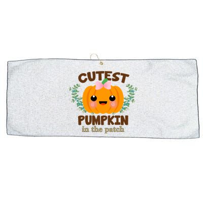 Cutest Pumpkin In The Patch October Large Microfiber Waffle Golf Towel