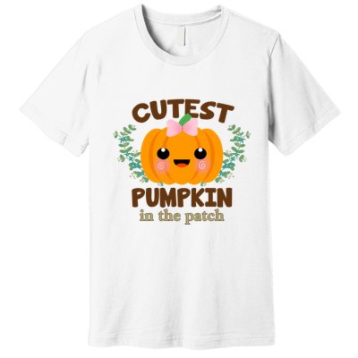 Cutest Pumpkin In The Patch October Premium T-Shirt