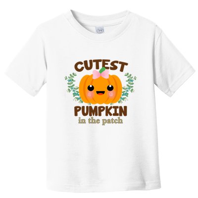 Cutest Pumpkin In The Patch October Toddler T-Shirt