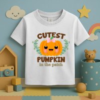 Cutest Pumpkin In The Patch October Toddler T-Shirt