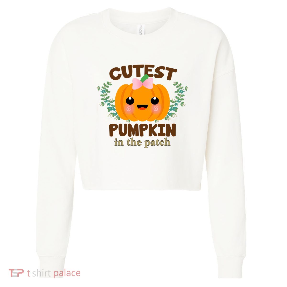 Cutest Pumpkin In The Patch October Cropped Pullover Crew