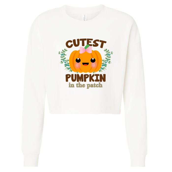 Cutest Pumpkin In The Patch October Cropped Pullover Crew