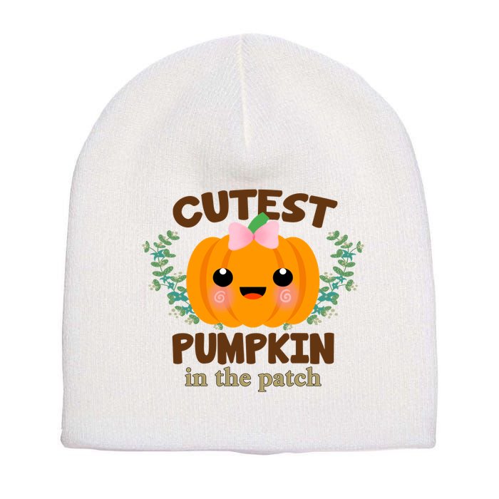 Cutest Pumpkin In The Patch October Short Acrylic Beanie
