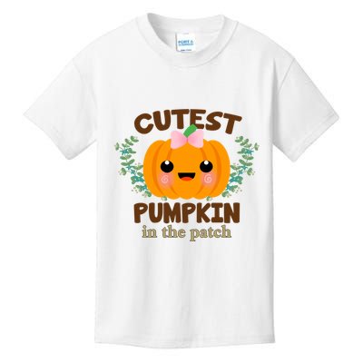 Cutest Pumpkin In The Patch October Kids T-Shirt