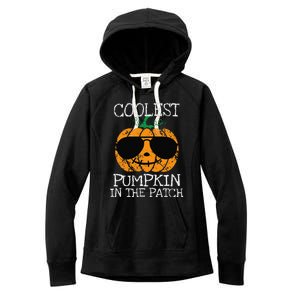 Coolest Pumpkin In The Patch Halloween Women's Fleece Hoodie