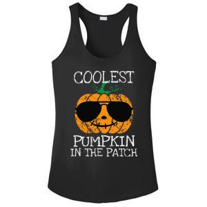 Coolest Pumpkin In The Patch Halloween Ladies PosiCharge Competitor Racerback Tank