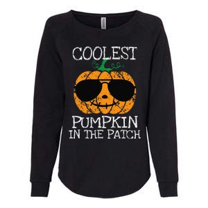 Coolest Pumpkin In The Patch Halloween Womens California Wash Sweatshirt