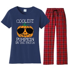 Coolest Pumpkin In The Patch Halloween Women's Flannel Pajama Set