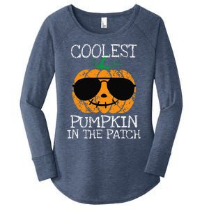 Coolest Pumpkin In The Patch Halloween Women's Perfect Tri Tunic Long Sleeve Shirt