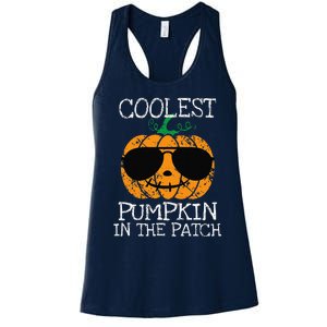 Coolest Pumpkin In The Patch Halloween Women's Racerback Tank