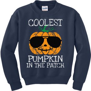 Coolest Pumpkin In The Patch Halloween Kids Sweatshirt