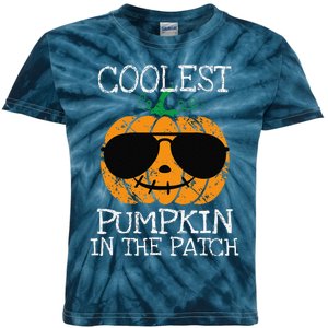 Coolest Pumpkin In The Patch Halloween Kids Tie-Dye T-Shirt