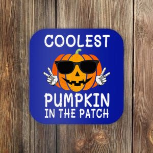 Coolest Pumpkin In The Patch Funny Halloween Coaster