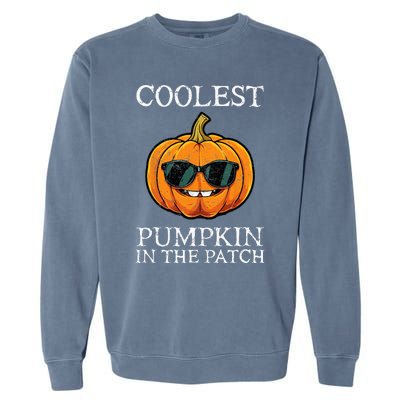 Coolest Pumpkin In The Patch Halloween Garment-Dyed Sweatshirt