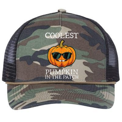 Coolest Pumpkin In The Patch Halloween Retro Rope Trucker Hat Cap