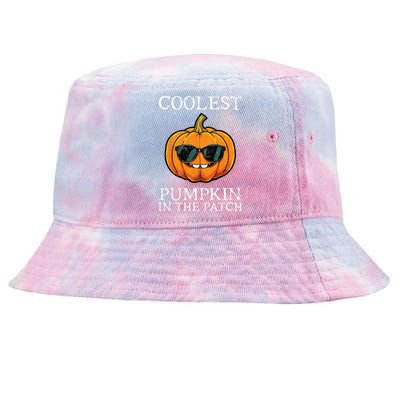 Coolest Pumpkin In The Patch Halloween Tie-Dyed Bucket Hat