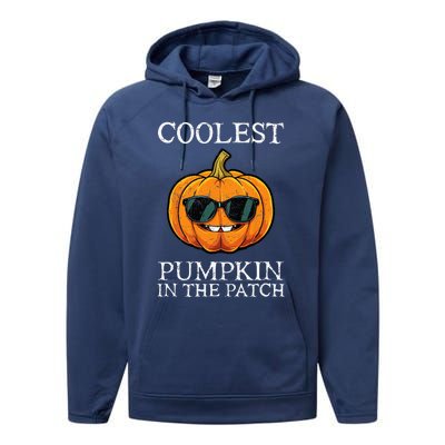 Coolest Pumpkin In The Patch Halloween Performance Fleece Hoodie