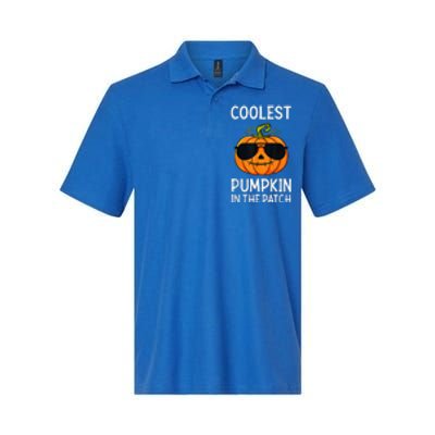 Coolest Pumpkin In The Patch Halloween Softstyle Adult Sport Polo