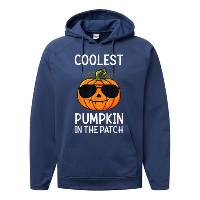 Coolest Pumpkin In The Patch Halloween Performance Fleece Hoodie