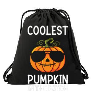 Coolest Pumpkin In The Patch Halloween 2024 Drawstring Bag