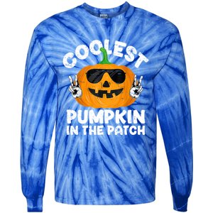 Coolest Pumpkin In The Patch Funny S Halloween Gift Tie-Dye Long Sleeve Shirt