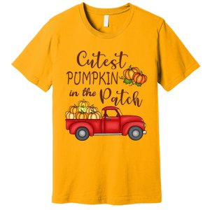 Cutest Pumpkin in The Patch Fall Halloween Premium T-Shirt