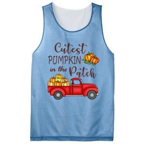 Cutest Pumpkin in The Patch Fall Halloween Mesh Reversible Basketball Jersey Tank