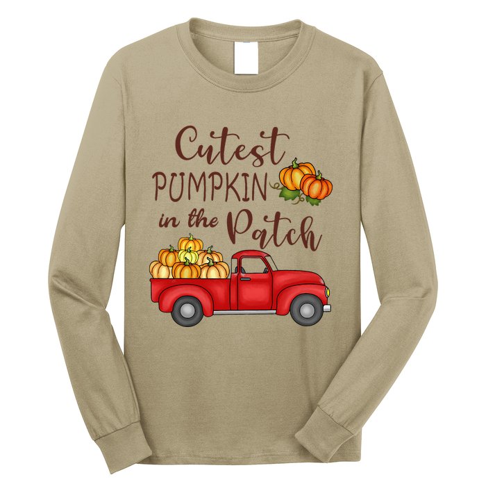 Cutest Pumpkin in The Patch Fall Halloween Long Sleeve Shirt