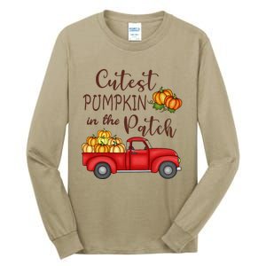 Cutest Pumpkin in The Patch Fall Halloween Tall Long Sleeve T-Shirt