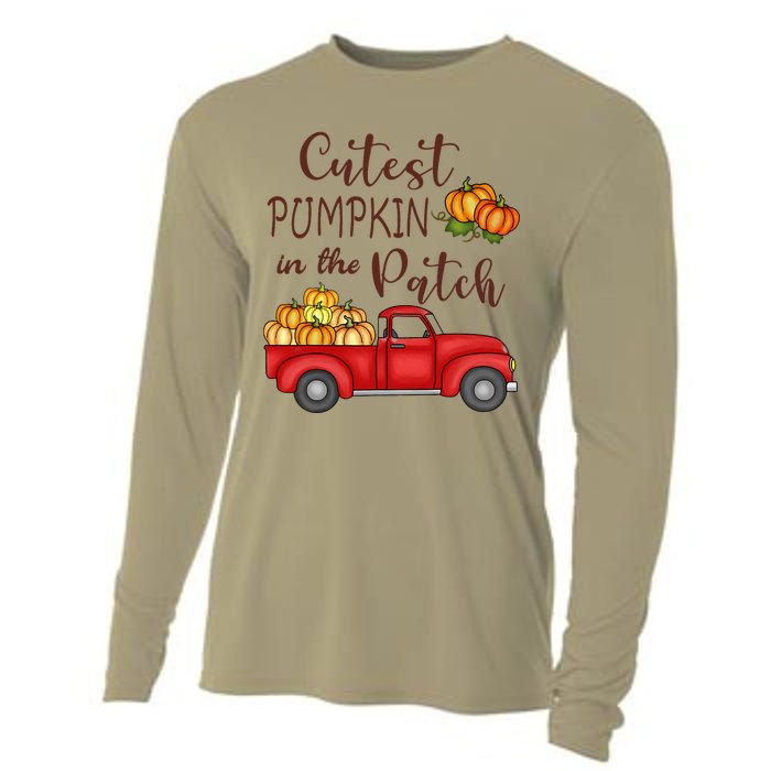 Cutest Pumpkin in The Patch Fall Halloween Cooling Performance Long Sleeve Crew