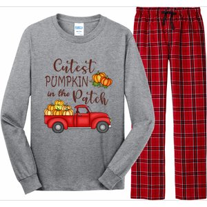 Cutest Pumpkin in The Patch Fall Halloween Long Sleeve Pajama Set