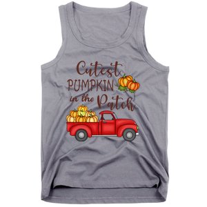 Cutest Pumpkin in The Patch Fall Halloween Tank Top