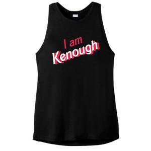 Cute Pinky I Am Kenough Funny I Am Kenough Ladies PosiCharge Tri-Blend Wicking Tank