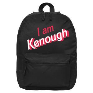 Cute Pinky I Am Kenough Funny I Am Kenough 16 in Basic Backpack