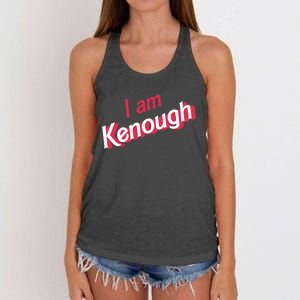 Cute Pinky I Am Kenough Funny I Am Kenough Women's Knotted Racerback Tank