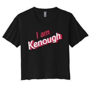 Cute Pinky I Am Kenough Funny I Am Kenough Women's Crop Top Tee