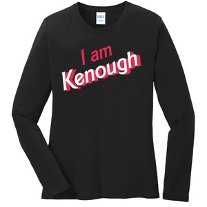 Cute Pinky I Am Kenough Funny I Am Kenough Ladies Long Sleeve Shirt