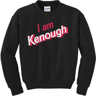 Cute Pinky I Am Kenough Funny I Am Kenough Kids Sweatshirt