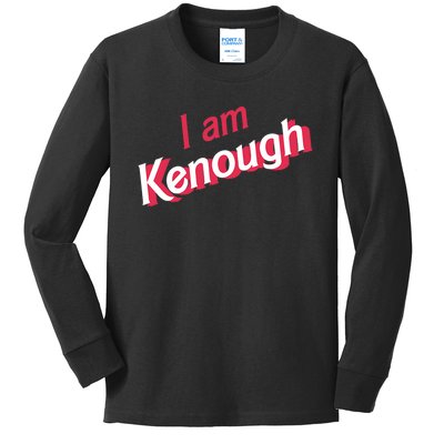 Cute Pinky I Am Kenough Funny I Am Kenough Kids Long Sleeve Shirt