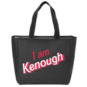 Cute Pinky I Am Kenough Funny I Am Kenough Zip Tote Bag