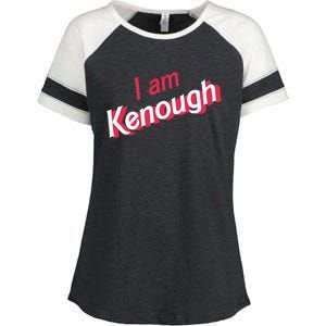 Cute Pinky I Am Kenough Funny I Am Kenough Enza Ladies Jersey Colorblock Tee