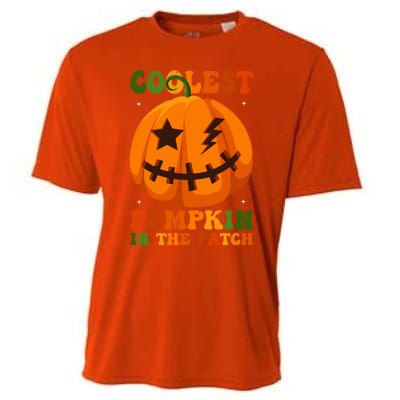 Coolest Pumpkin In The Patch Groovy Happy Halloween Cool Gift Cooling Performance Crew T-Shirt