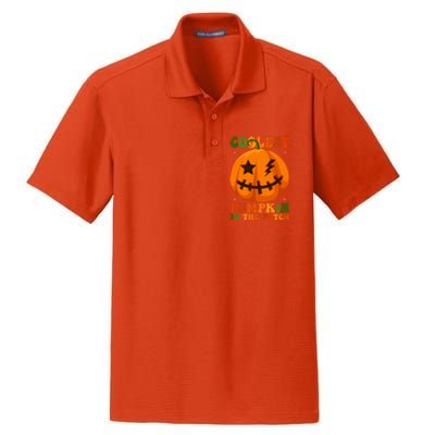 Coolest Pumpkin In The Patch Groovy Happy Halloween Cool Gift Dry Zone Grid Polo