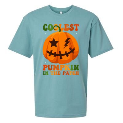 Coolest Pumpkin In The Patch Groovy Happy Halloween Cool Gift Sueded Cloud Jersey T-Shirt